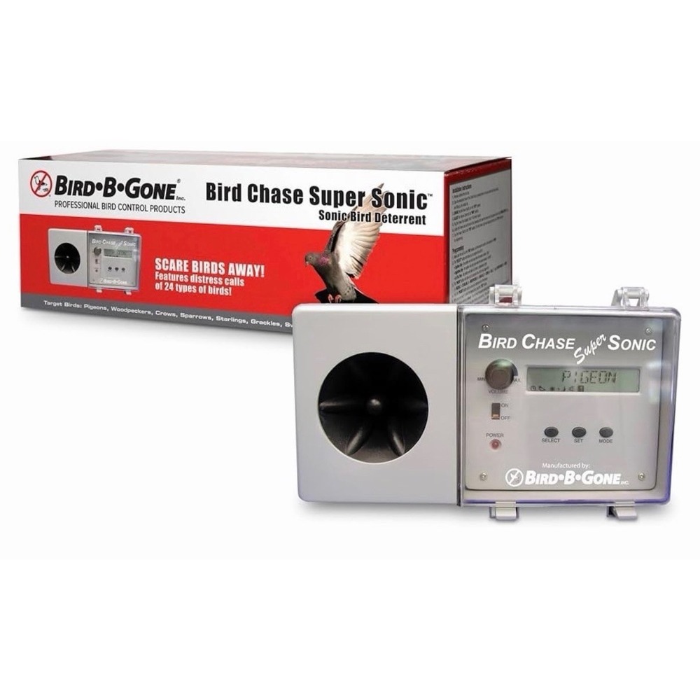 BIRD B GONE MMIB50 BIRD CHASE SUPER SONIC DETERRENT REPELLER NOB